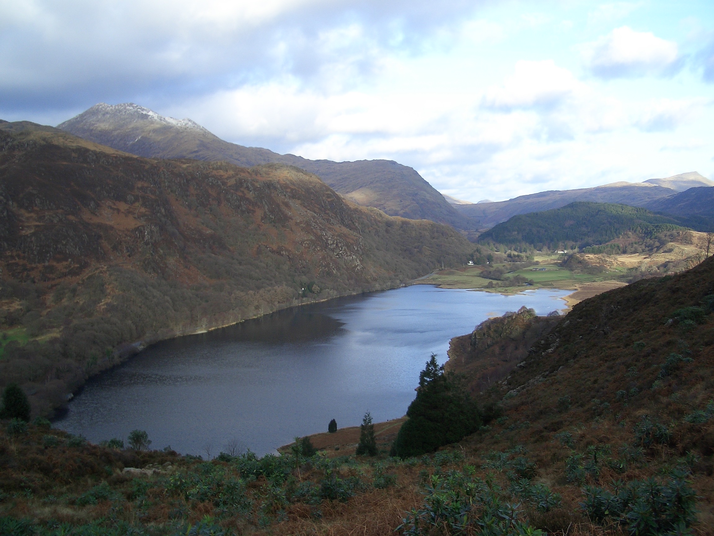 Mountains and lake, North Wales
